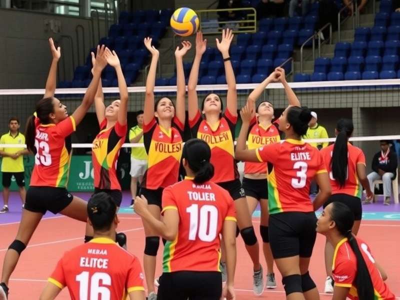 Indian players participating in a Volley Dynasty Elite India tournament Volley Dynasty Elite India Local Event